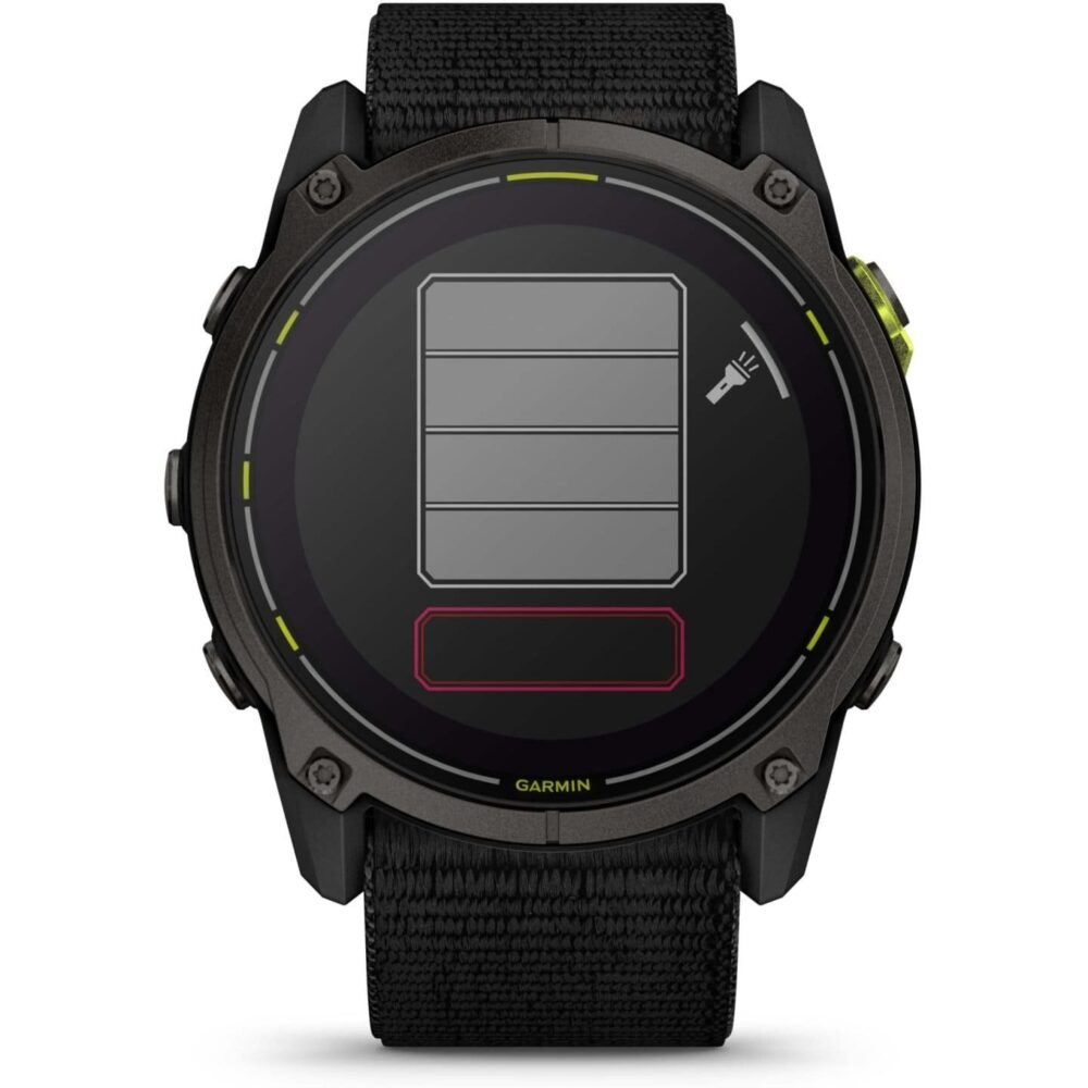 Garmin Enduro 3 Sapphire Solar GPS Smartwatch - Schwarz/Carbongrau DLC Titan – Bild 3