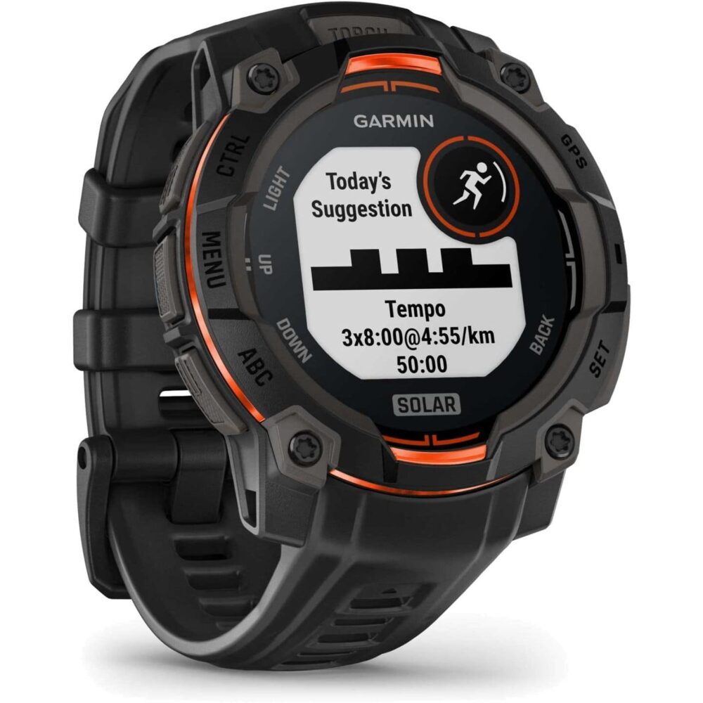 Garmin Instinct 3 Solar GPS Smartwatch - 45mm - Schwarz – Bild 3