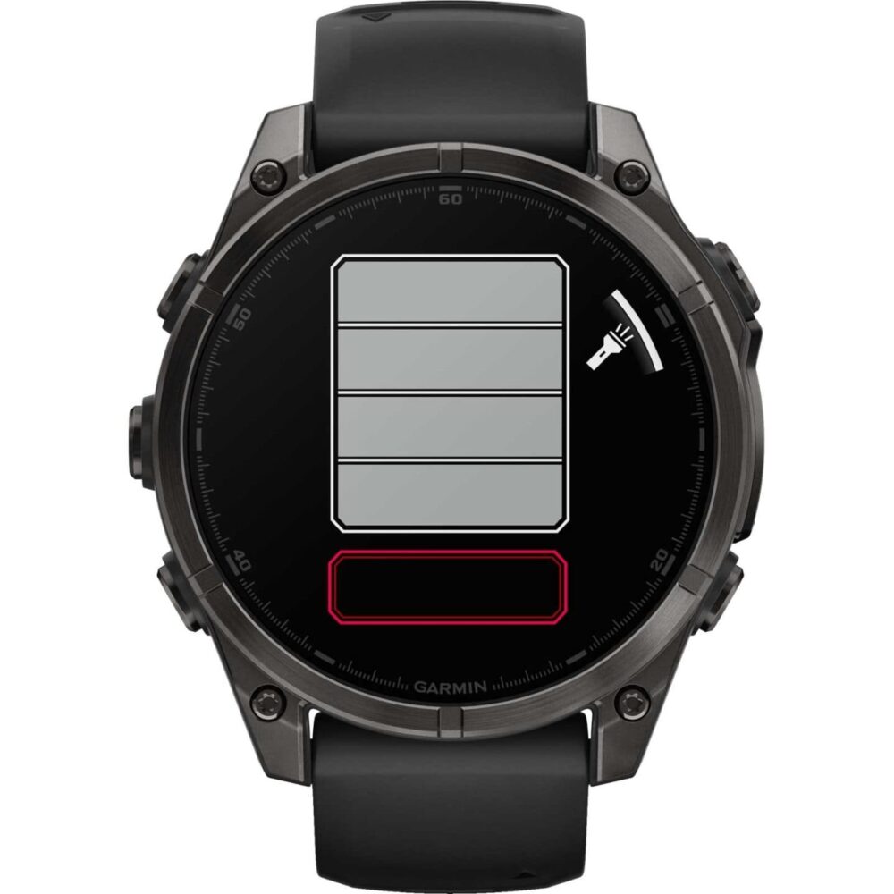 Garmin fenix 8 AMOLED Sapphire GPS Smartwatch - 47mm - Schwarz/Titan Carbongrau DLC – Bild 7